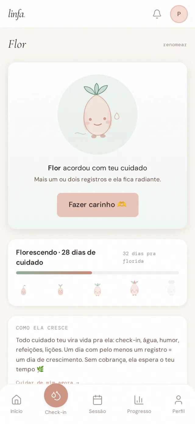 Tela da companheira Flor
